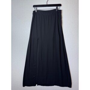 Show Me Your Mumu Womens Size Large Black High Slit Maxi Skirt Long Flowy Sheer
